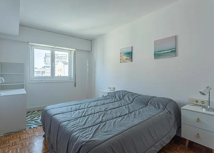 Atico Playa Orzan Centro Garaje Gratis Mismo Edifici0 Apartment *